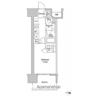 ザ・パークハビオ新栄【11階】の間取り