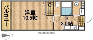 フレンドシティⅢ【2階】の間取り
