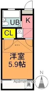 レオパレス橋本【104号室】の間取り