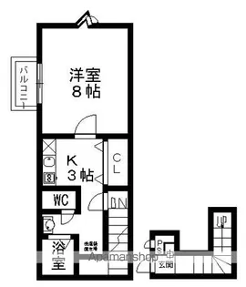 アンプルール ブワ フォーエヴァ【2階】の間取り