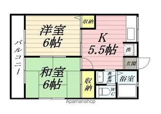 フローレンス若葉【1階】の間取り