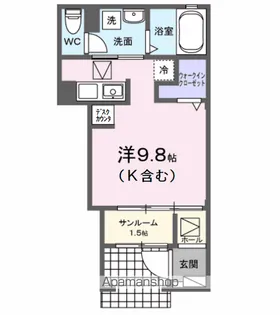 グラシオッソ【1階】の間取り