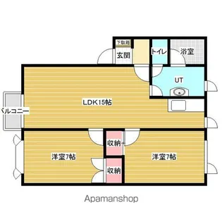 ハイムFUⅡ【2階】の間取り