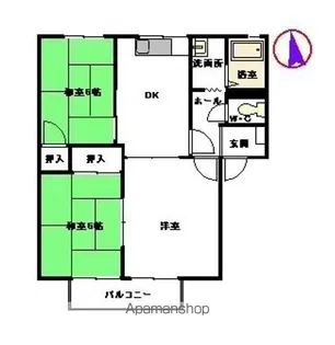 シーサイドアヴェニュー B棟【202号室】の間取り