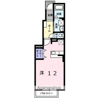 コンフォルターブル・アヴァンセ【1階】の間取り