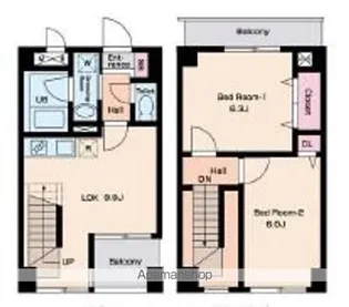 東京都中野区本町3丁目【マンション】の間取り