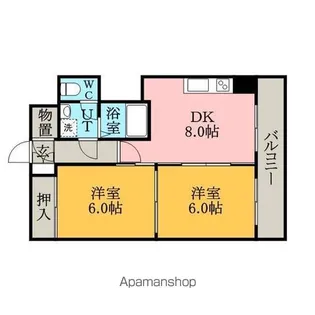 豊平アシュウ【302号室】の間取り
