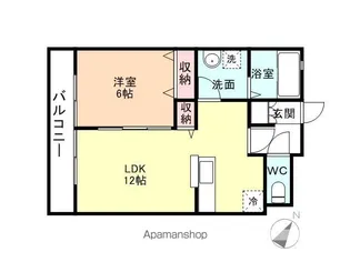 ロータス富山【2階】の間取り