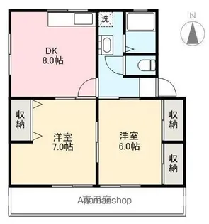 クレールA【1階】の間取り