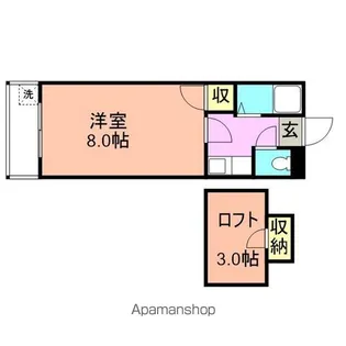 シャトレ隈Ⅱ【203号室】の間取り