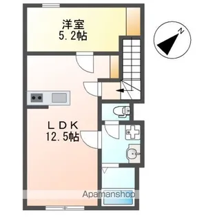 ベルメゾン矢取Ⅱ【202号室】の間取り