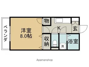 ビューヒメミヤ【2階】の間取り