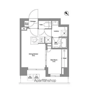 BPRレジデンスMOTOMACHI BAY SIDE【3階】の間取り