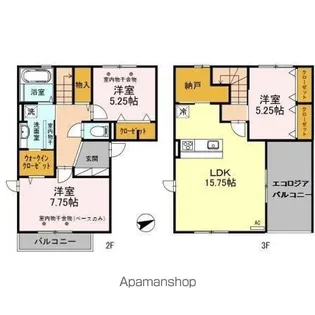 グレースフル華 B棟【2階】の間取り