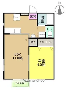 ボナールコート【2階】の間取り