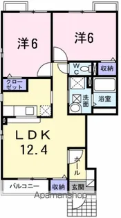 サンキャッスルS・Ⅱ【1階】の間取り