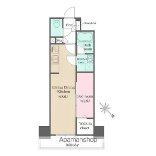 ウエリスアーバン大塚【2階】の間取り