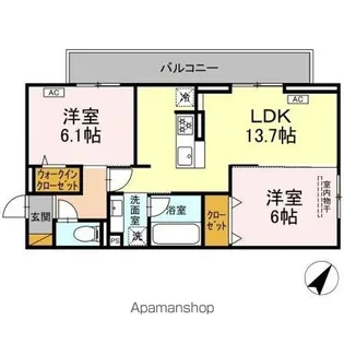 リベラル【2階】の間取り