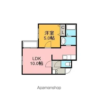 STABLE中島【102号室】の間取り
