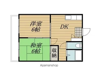 福島アパート【201号室】の間取り