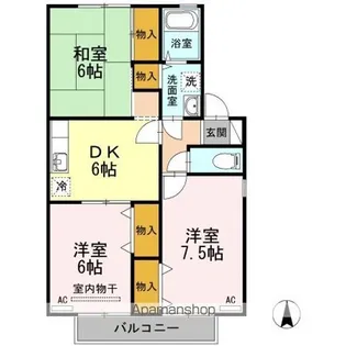 フローラリア田中 A棟【2階】の間取り