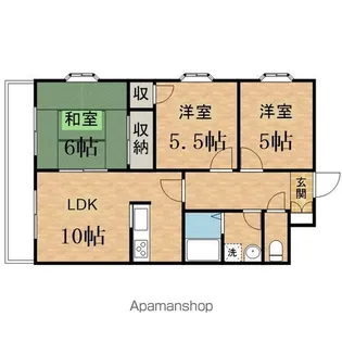 サンデーズⅡ【609号室】の間取り
