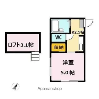 ビューコート小田原【103号室】の間取り