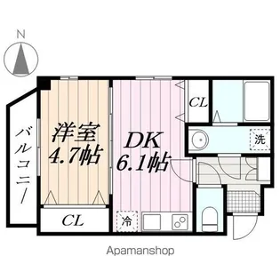 プランドール千葉【3階】の間取り