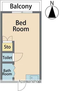 コーポラス阿波【403号室】の間取り