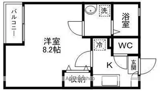 クレフラスト幸町A【102号室】の間取り