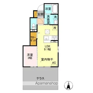 ブラン【1階】の間取り