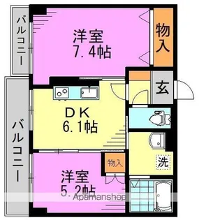 山手杉並ビル【9階】の間取り