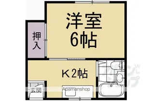 中田マンションパートII【26号室】の間取り