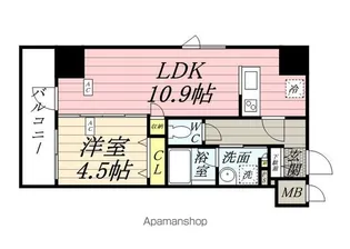 東京都新宿区大久保1丁目【マンション】の間取り