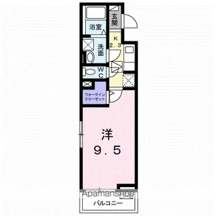 カントリーロード【3階】の間取り