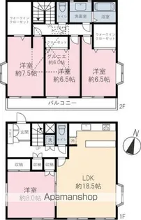 東京都葛飾区堀切1丁目【一戸建】の間取り