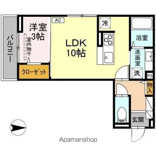 JーROOM妃 VII番館 屋代駅前【2階】の間取り