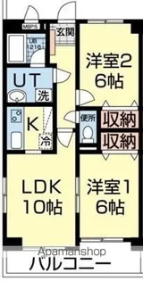 ヴァン・ドゥ・ノーブルⅡ【4階】の間取り