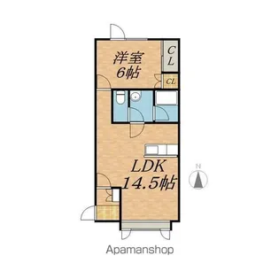 コーポフラワーⅢ【102号室】の間取り