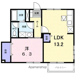 アロッジオ・ミーテ【1階】の間取り