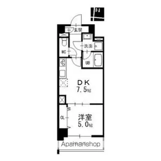 プレスティ則武【8階】の間取り