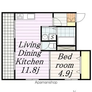 桜華BLDG【3階】の間取り