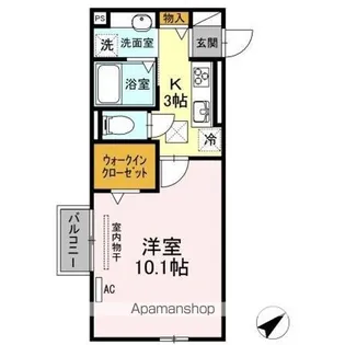 リブフラット【1階】の間取り