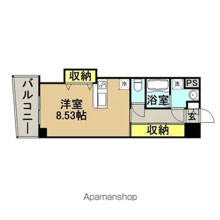ロイヤルリバービュー143【12階】の間取り