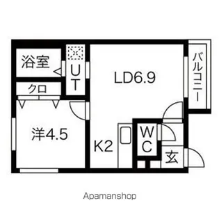 シェリールブリエ【2階】の間取り