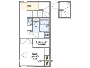 レオパレスプラムヴィラ2【2階】の間取り