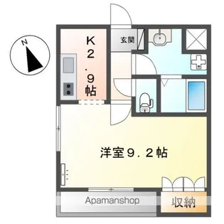 シェルル万場【1階】の間取り