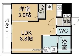 アスコット幸町【306号室】の間取り
