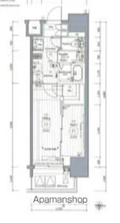 エステムコート名古屋新栄Ⅵアートテラス【10階】の間取り