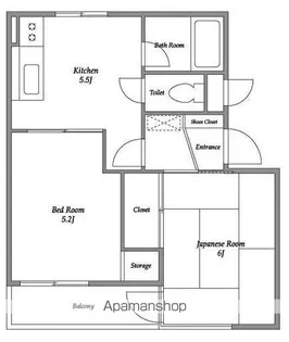 エレガン学芸大学【1階】の間取り